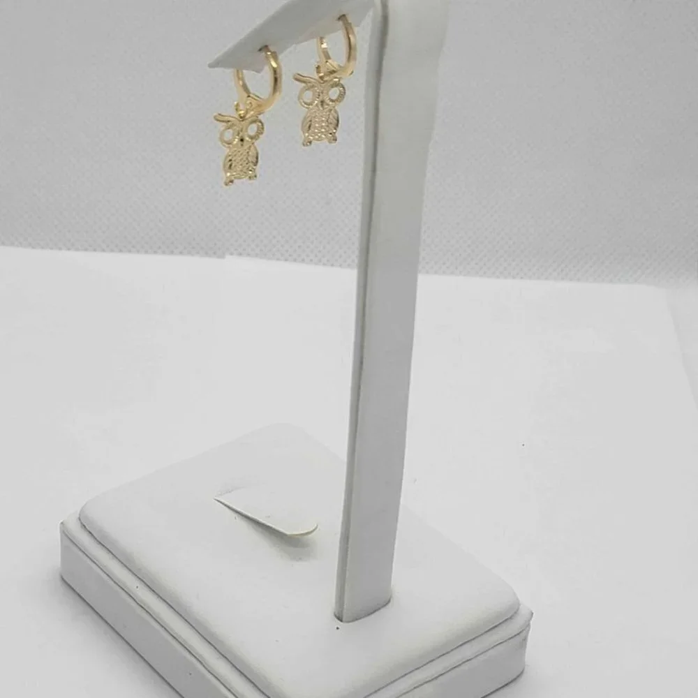 Brand NEW Brazilian 18k Gold Filled Owl Earrings